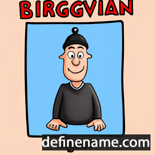 cartoon of the name Björgvin