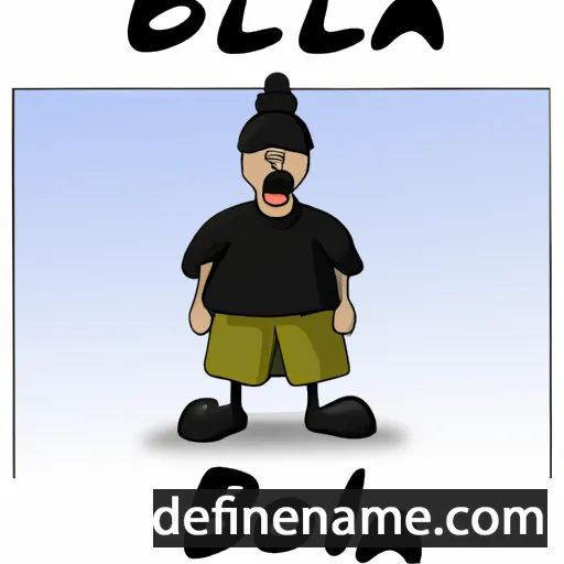 cartoon of the name Bjølla