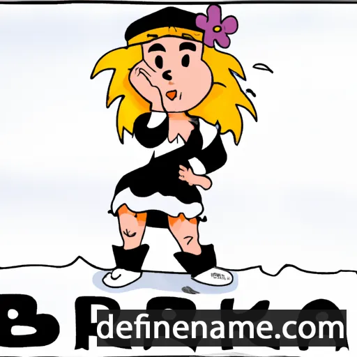 cartoon of the name Bjørka