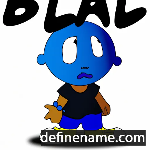 cartoon of the name Blå