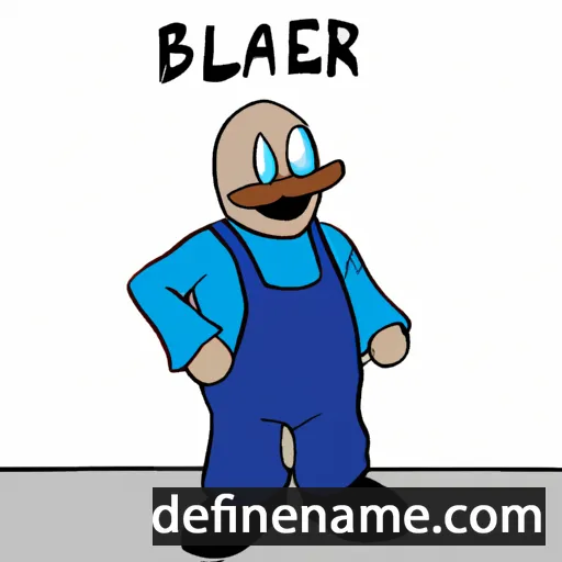 cartoon of the name Blær