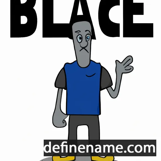 Blaec cartoon