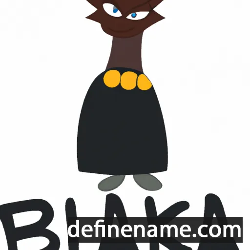 cartoon of the name Blaka