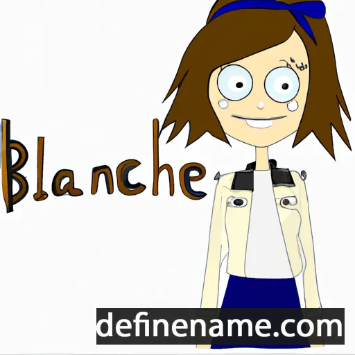 cartoon of the name Blanchie