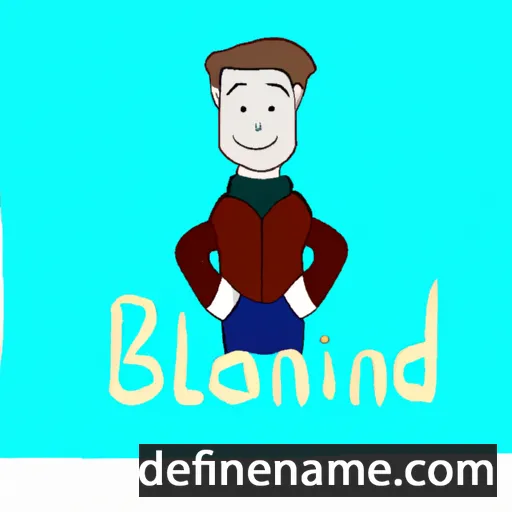 cartoon of the name Blandin