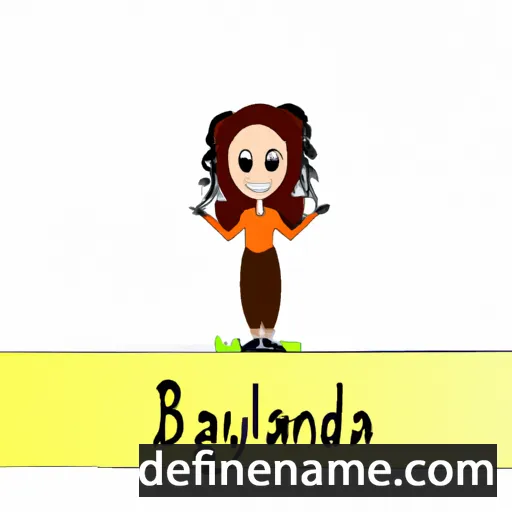 cartoon of the name Blandyna