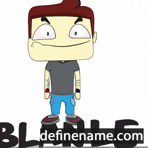 cartoon of the name Blane