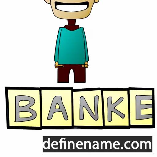 cartoon of the name Blanke