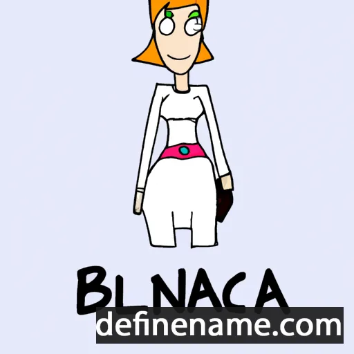 cartoon of the name Blankica