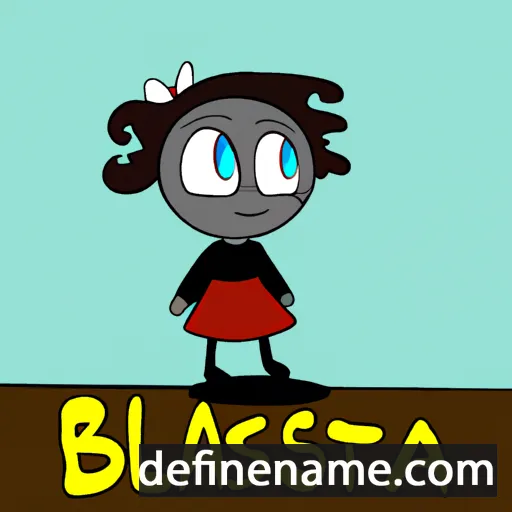 cartoon of the name Blaskita