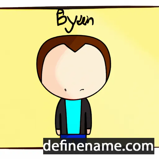 cartoon of the name Blayn