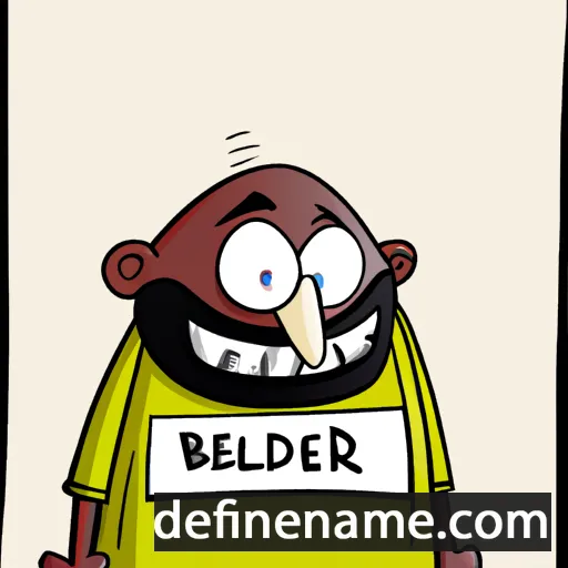 cartoon of the name Bledar