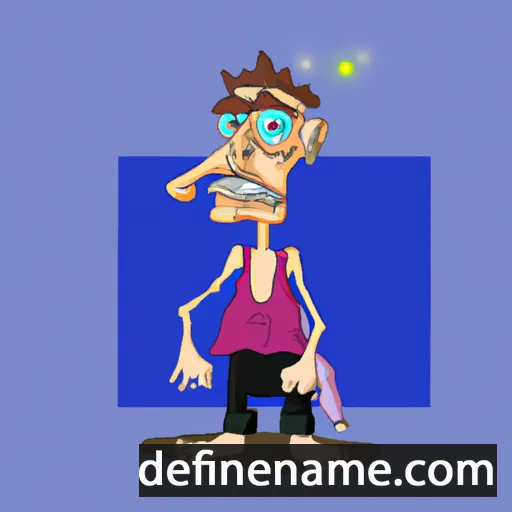 cartoon of the name Bledian