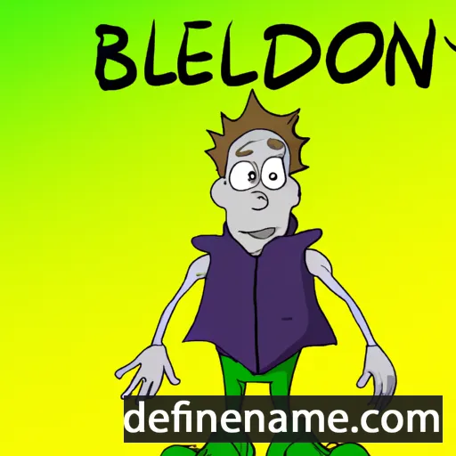 cartoon of the name Bledion