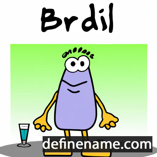 cartoon of the name Bledri