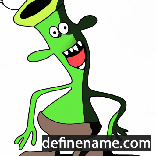 cartoon of the name Blendar