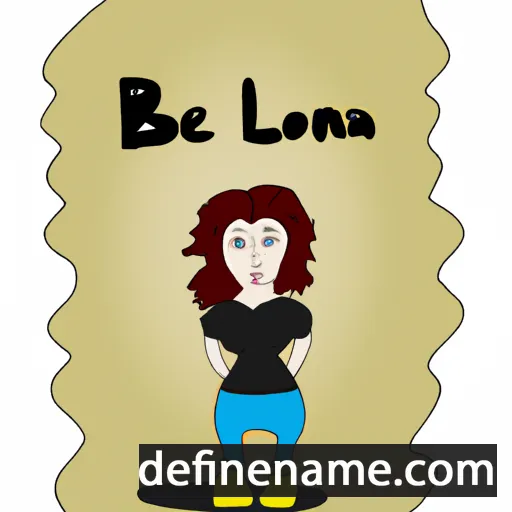 cartoon of the name Bleona