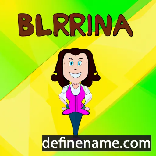 cartoon of the name Blerina