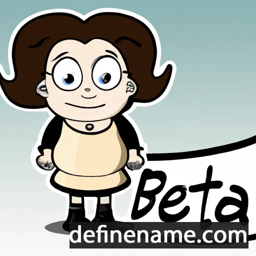 cartoon of the name Bleta