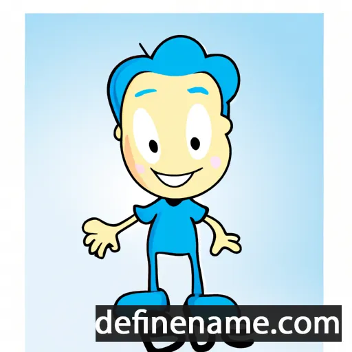 cartoon of the name Bleu