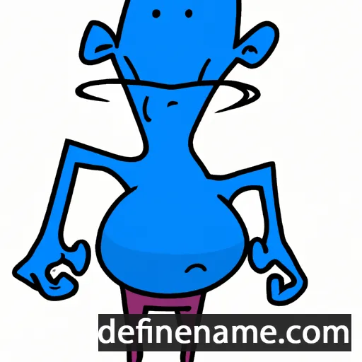 cartoon of the name Bleuzenn