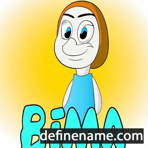 cartoon of the name Blima