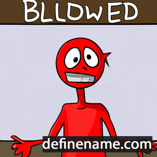 cartoon of the name Blodwedd