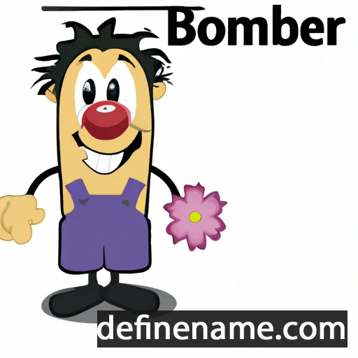 cartoon of the name Blommert