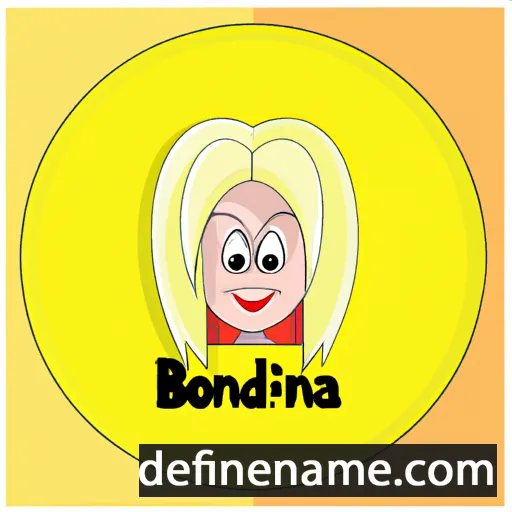 cartoon of the name Blonda