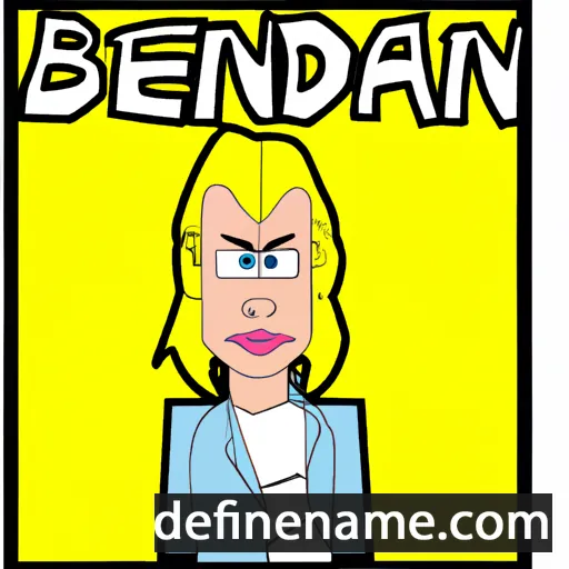 cartoon of the name Blondean