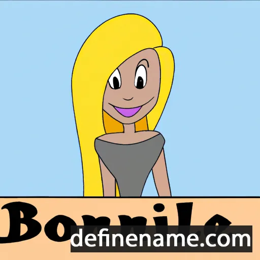 cartoon of the name Blondene