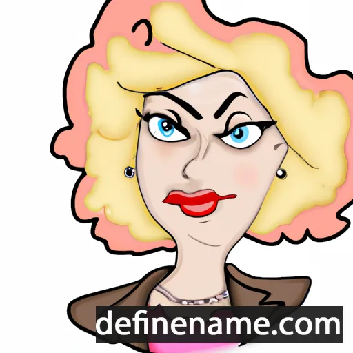 cartoon of the name Blondina