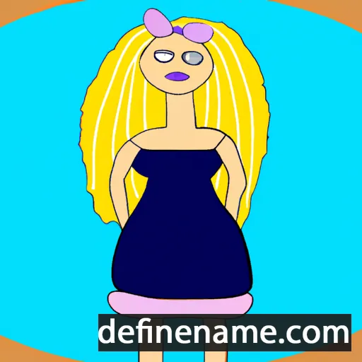 cartoon of the name Blondine