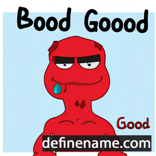 cartoon of the name Bloodgood