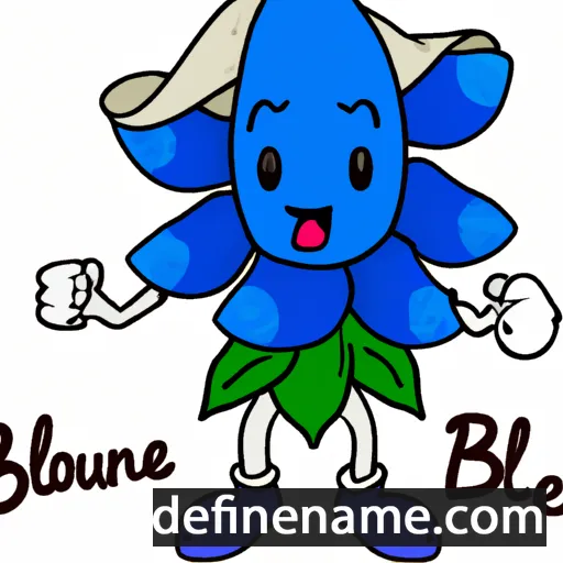 cartoon of the name Bluebonnet