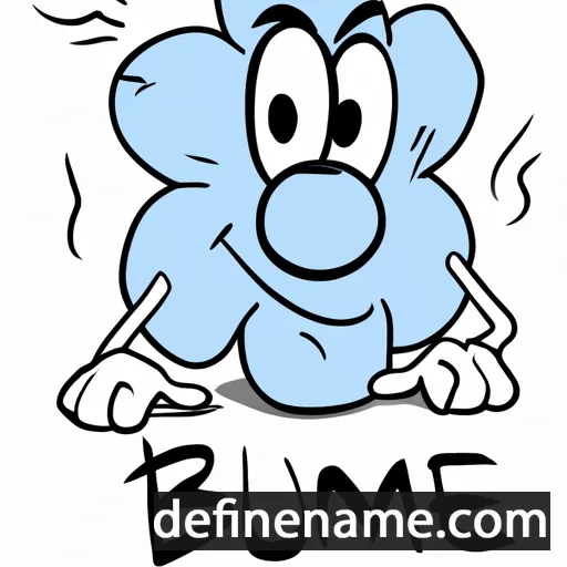 cartoon of the name Blume