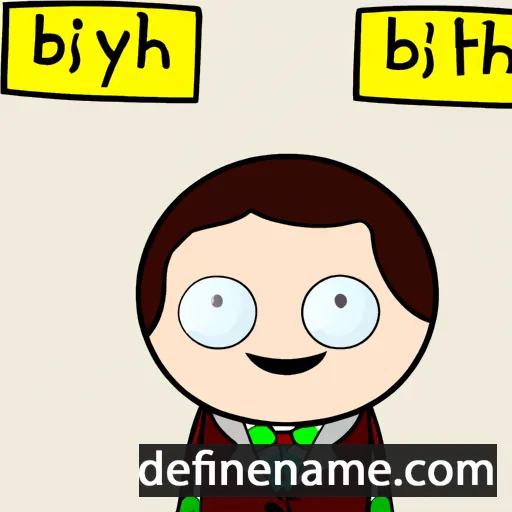 cartoon of the name Blyth