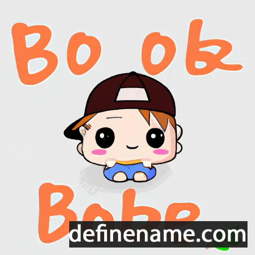 cartoon of the name Bo-bae