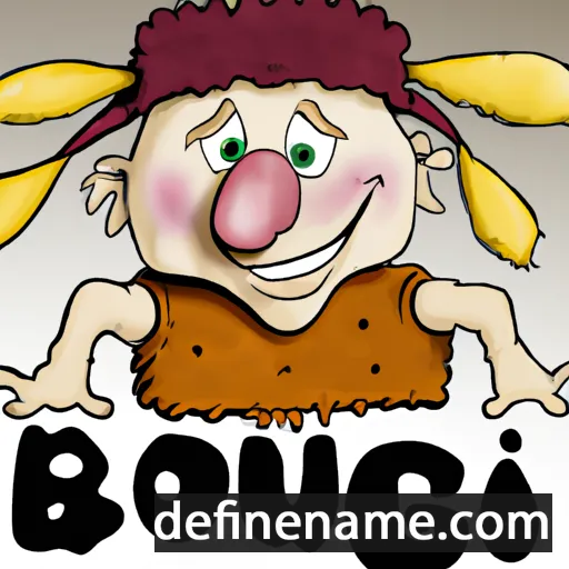 cartoon of the name Bògùmił