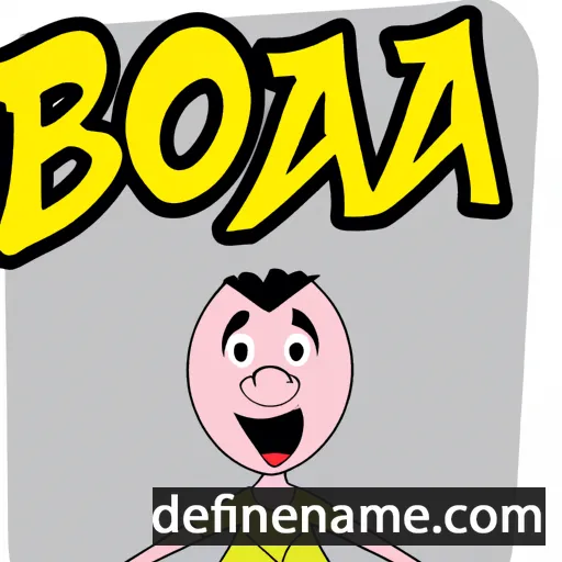 cartoon of the name Boáz