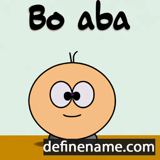 cartoon of the name Boba