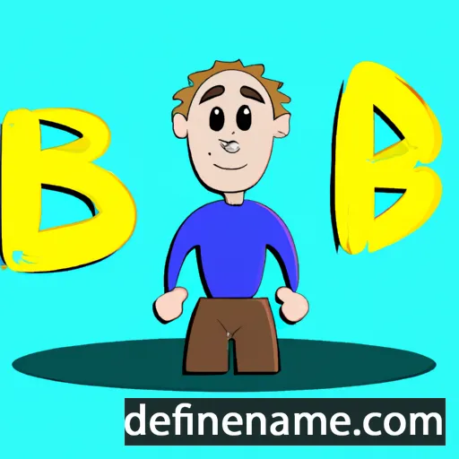 cartoon of the name Bobi