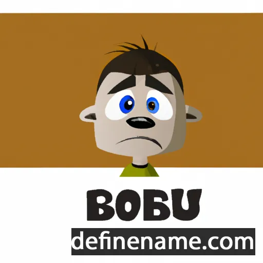 cartoon of the name Bobur