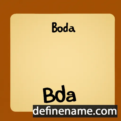 cartoon of the name Bodela