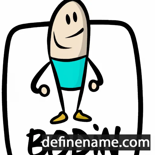 cartoon of the name Bodin