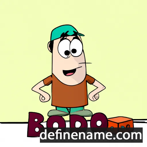 cartoon of the name Bodó