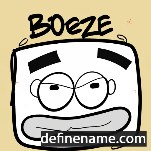 cartoon of the name Boêze