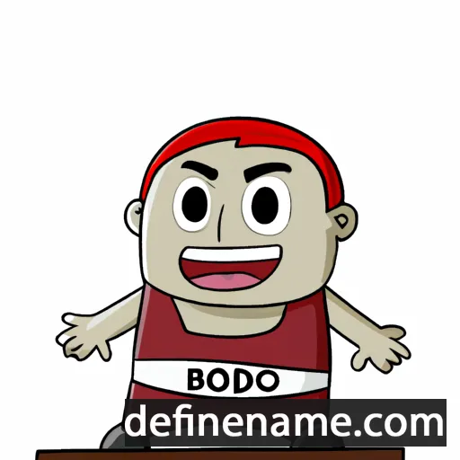 cartoon of the name Boediono