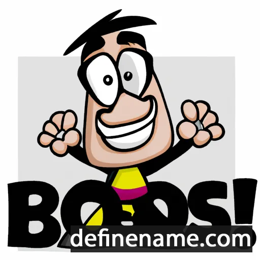 cartoon of the name Boes