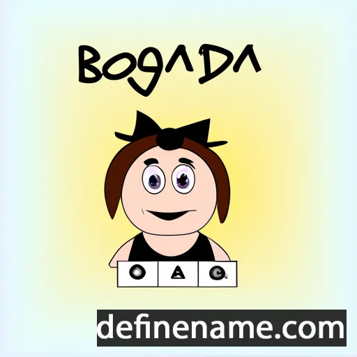 cartoon of the name Bogdána